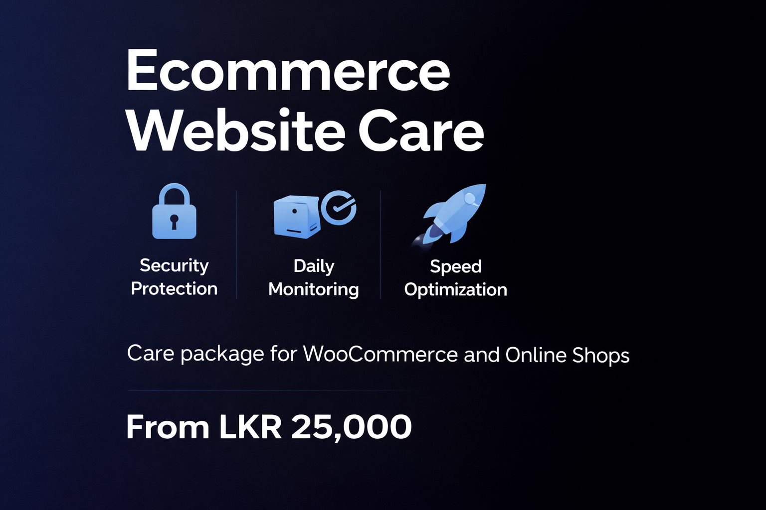 Ecommerce Website Maintenance Sri Lanka for WooCommerce security and daily monitoring