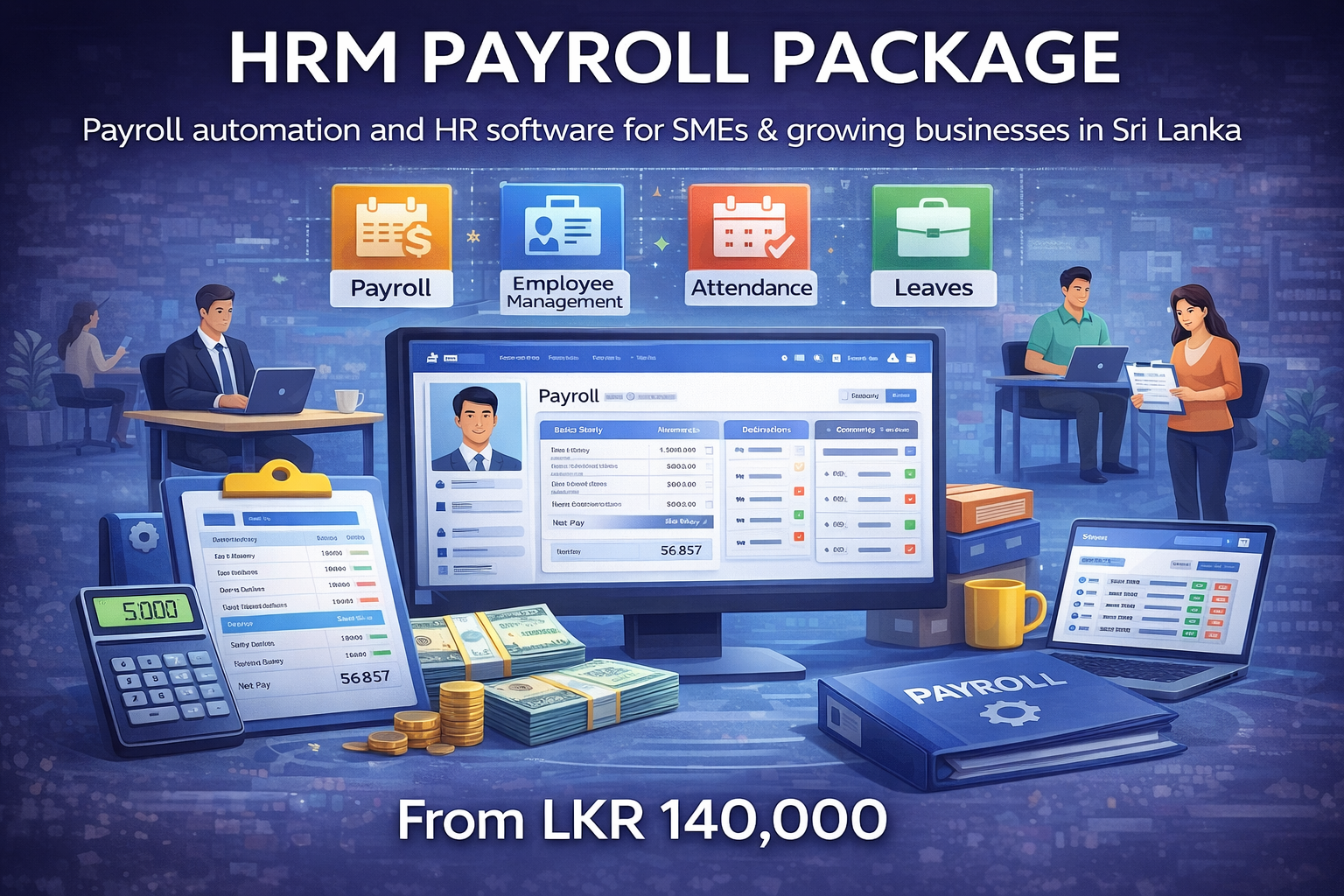 HRM Payroll Software in Sri Lanka – Automated Payroll & HR Management Solution