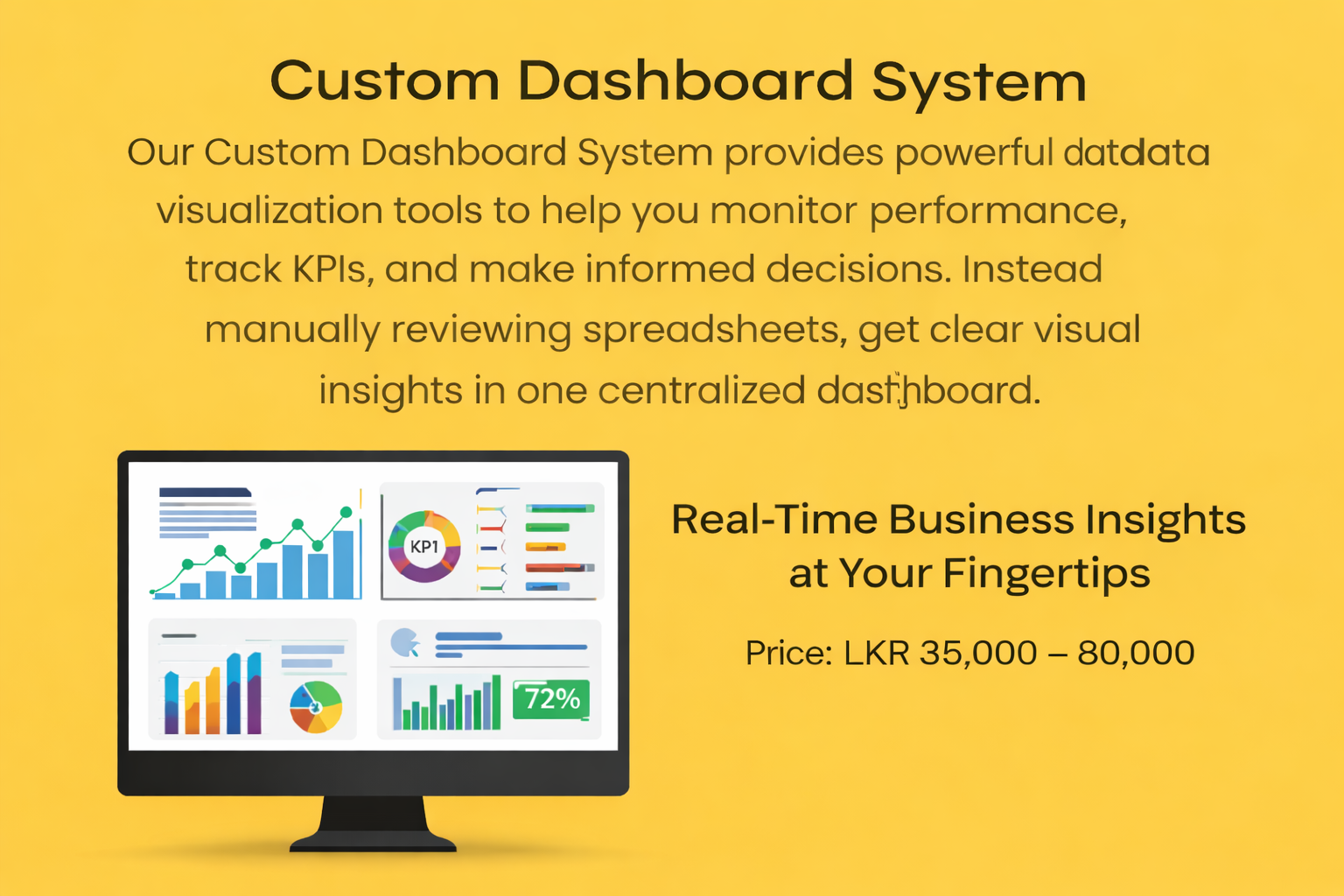 Custom Dashboard System in Sri Lanka