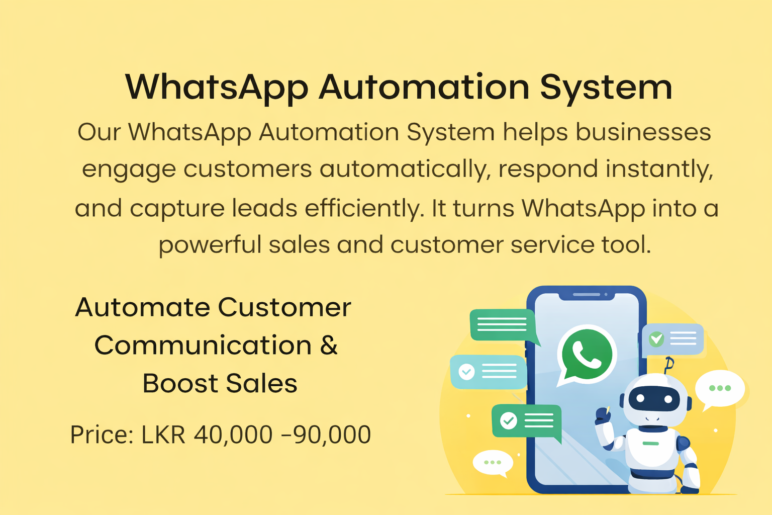 WhatsApp Automation System in Sri Lanka