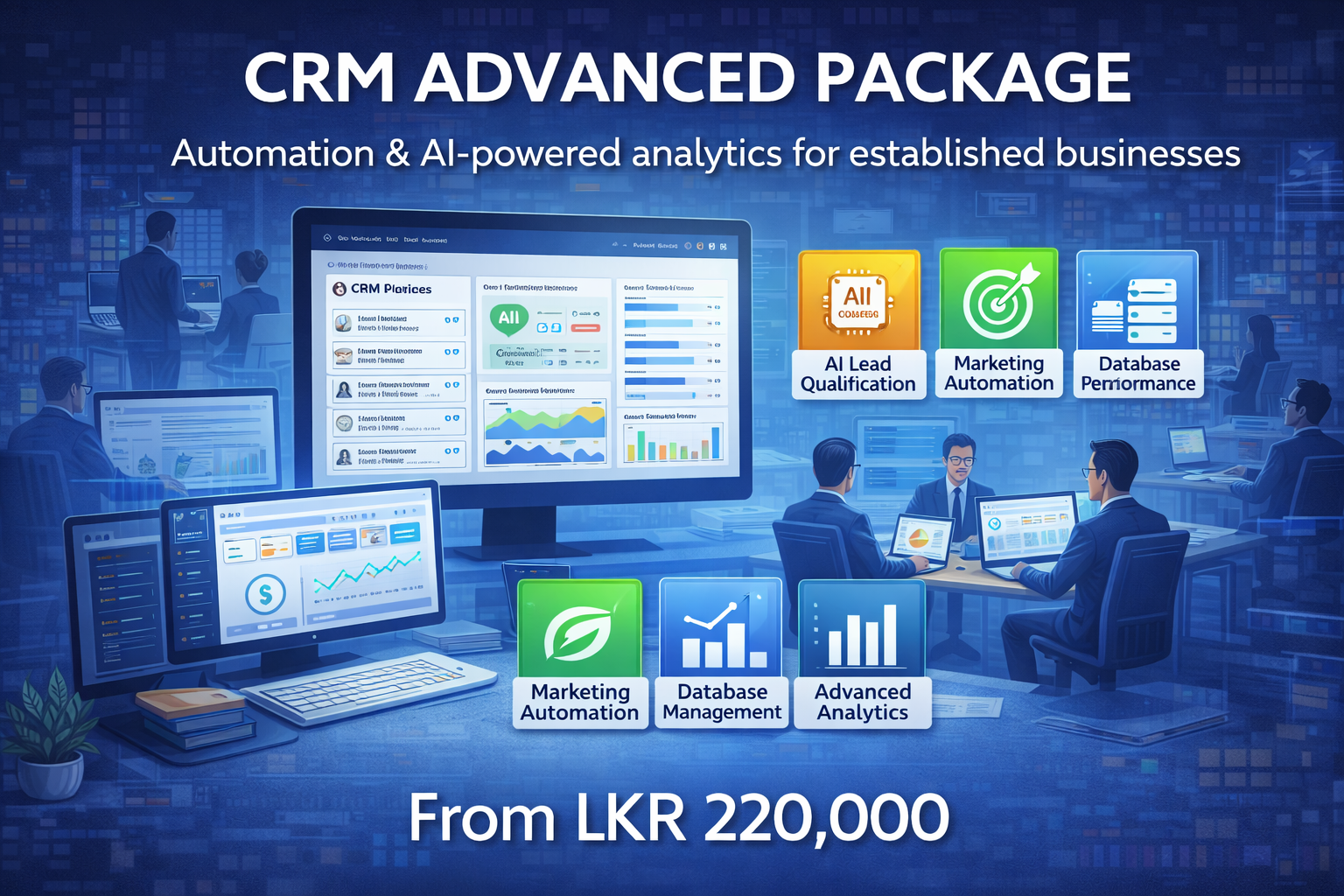 Best AI-Powered CRM Software in Sri Lanka – Advanced CRM Package for Established Businesses
