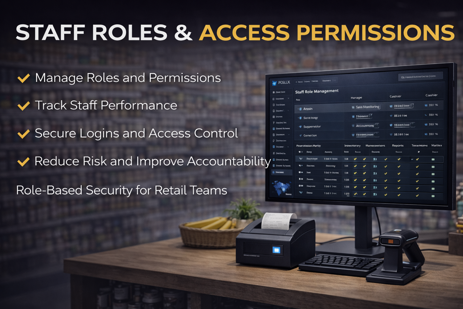 Staff Roles & Access Permissions​